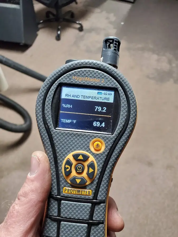 Moisture meter humidity assessment for Fire & Smoke Damage Restoration in Belmont